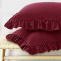 KKJIAF Ruffle Body Pillow Cases Set of 1, Ruffled Pillow Covers by KKJIAF