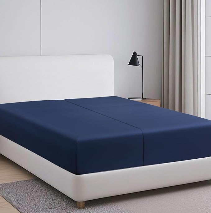 2-Pack 100% Egyptian Cotton Fitted Sheet TwinXL Size, 600 Thread Count Cotton - Image 2