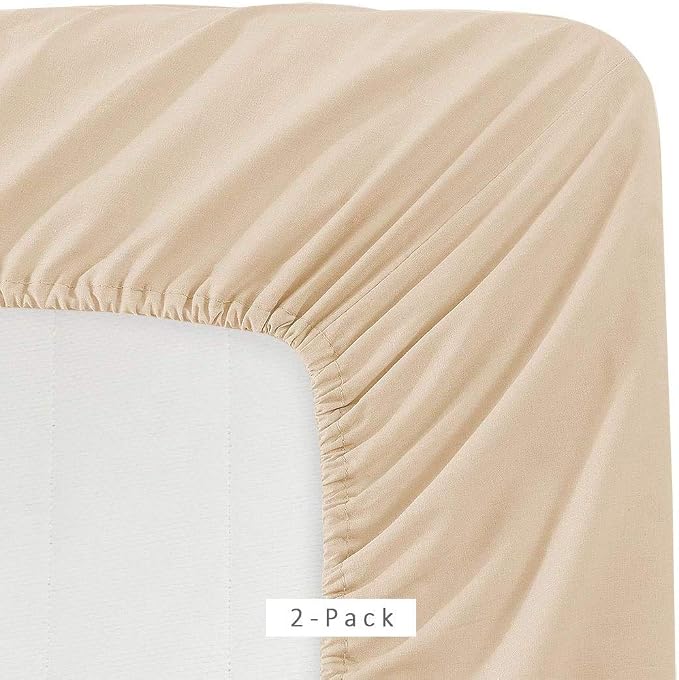 Microfiber 2 Twin Fitted Bottom Bed Sheets 1800 Ultra Soft and Comfy - Image 2