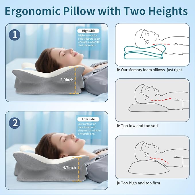 Cervical Pillow for Neck and Shoulder Pain Relief - Image 4