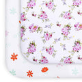 Pack and Play Sheets Girl Red Floral, Compatible by Moonsea
