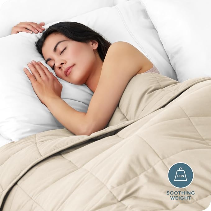 Bare Home Weighted Blanket Queen Size 22lb - Image 2
