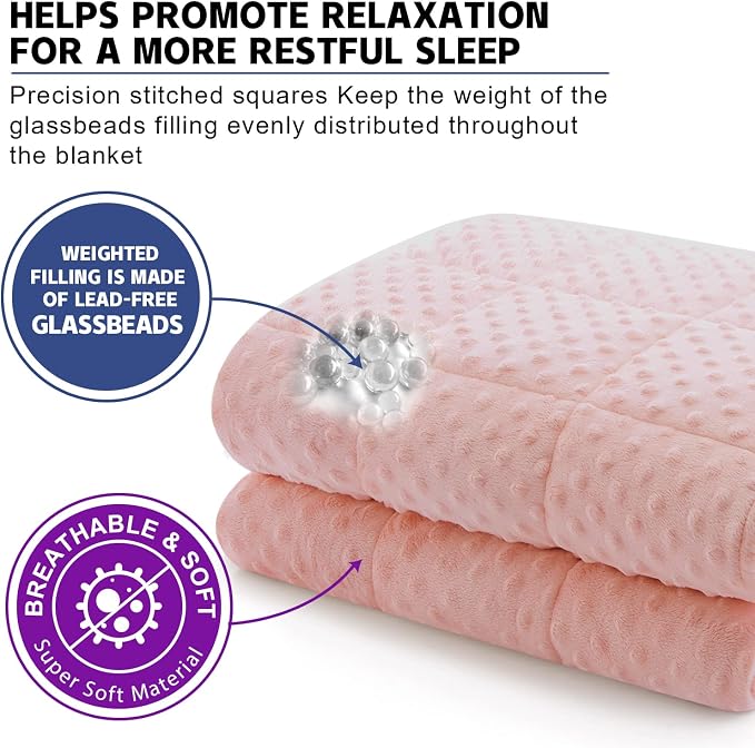 Huloo Sleep Weighted Blanket Queen 20lbs - Image 3