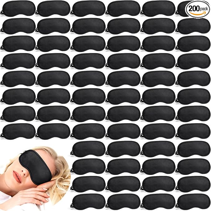 Tarpop 200 Pcs Eye Mask Sleeping Blindfold Eye Cover by Tarpop