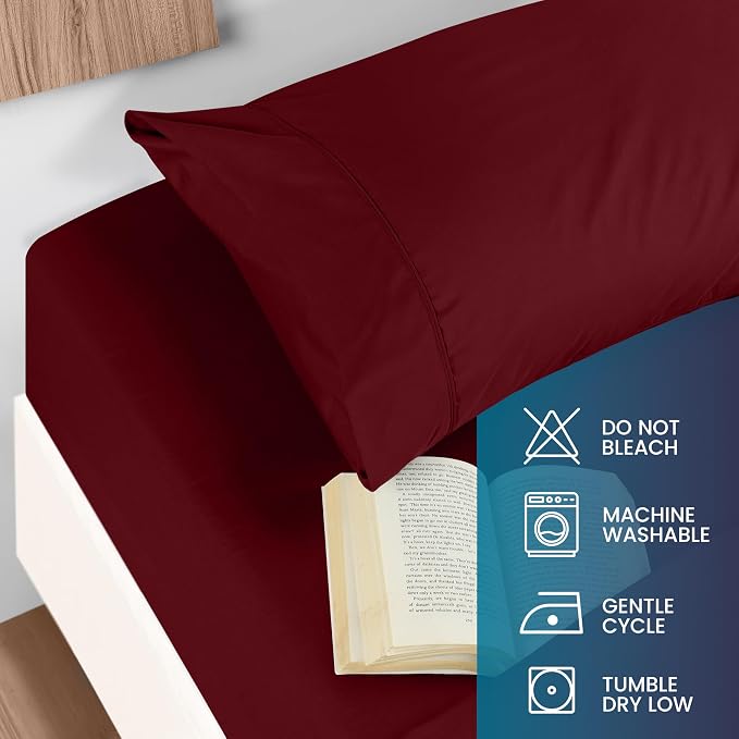 Utopia Bedding Queen Size 4 Piece Sheet Set - Image 5