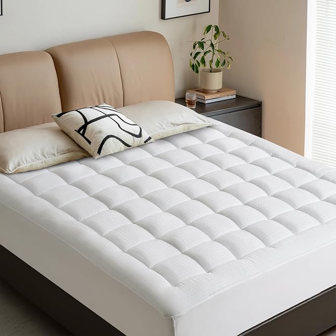 LEISURE TOWN Cotton Mattress Pad Queen Size Fitted Quilted Mattress Cover - Image 6