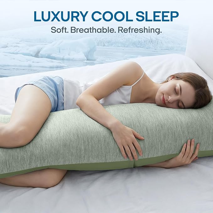ZonLi Cooling Body Pillowcase for Hot Sleepers, Breathable Body Pillow Cover - Image 6
