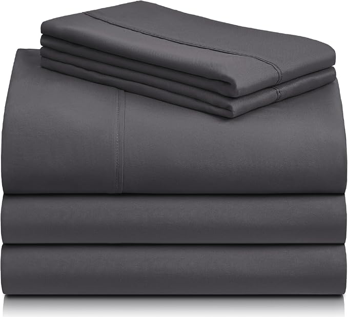 LuxClub 5 PC Split King Sheet Set Sheets Deep Pockets 18" Eco Friendly Wrinkle - Image 8