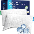 Cooling Pillow Queen Size Set of 2, Adjustable Bed Pillows by SUPAMODERN