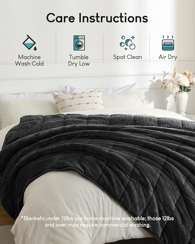 Cottonblue Weighted Blanket 15lbs 80x87 Inches - Image 5