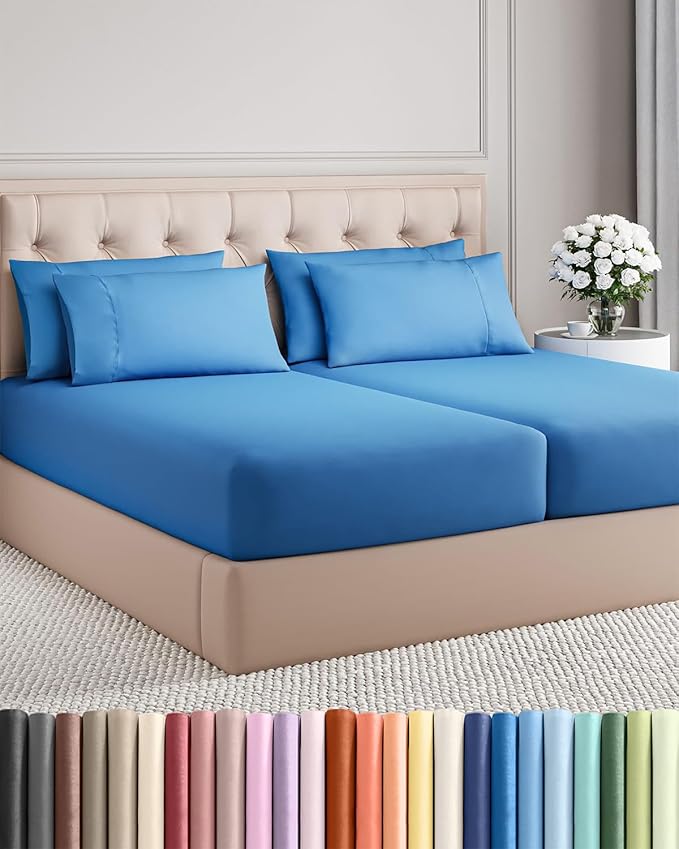 Split King 7 Piece Sheet Set by CGKUnlimited