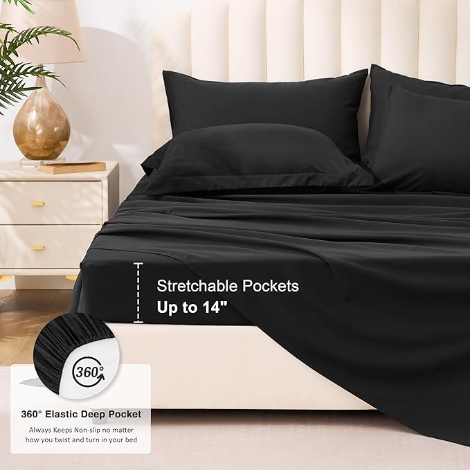 Love's cabin King Size Comforter Set Ash Black, 7 Pieces King Bed in a Bag - Image 6