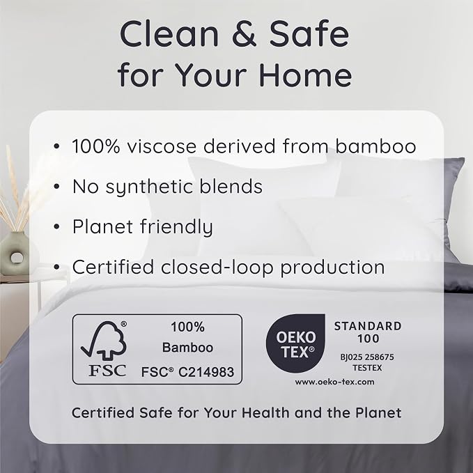 Bambaw 100% Viscose Derived from Bamboo Pillowcase Queen Size – Set of 2 - Image 6