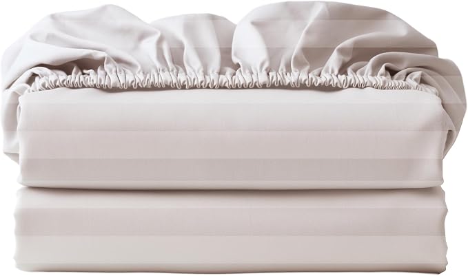 2-Pack 100% Egyptian Cotton Fitted Sheet TwinXL Size, 600 Thread Count Cotton by ZaizaiHome