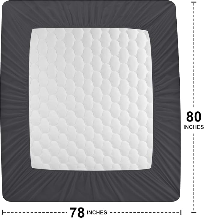 Utopia Bedding Waterproof Mattress Protector, King Mattress Pad, Quilted Fitted - Image 4