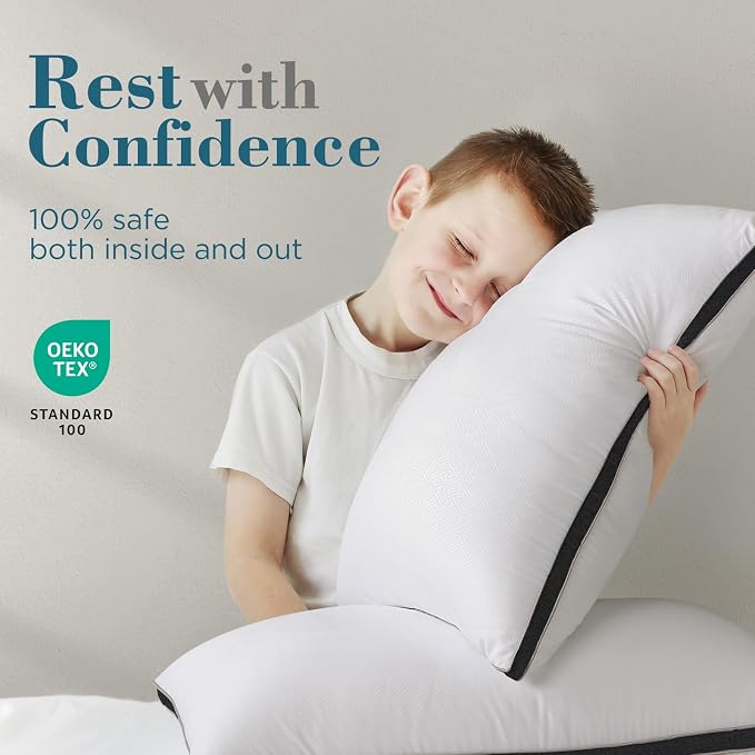 viewstar Bed Pillows King Sizes Set of 2, Hotel Quality Cooling Down - Image 7