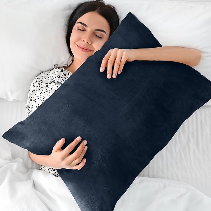 BEDELITE Flannel King Size Pillow Cases Set of 2, Super Soft Fleece Pillowcases - Image 5
