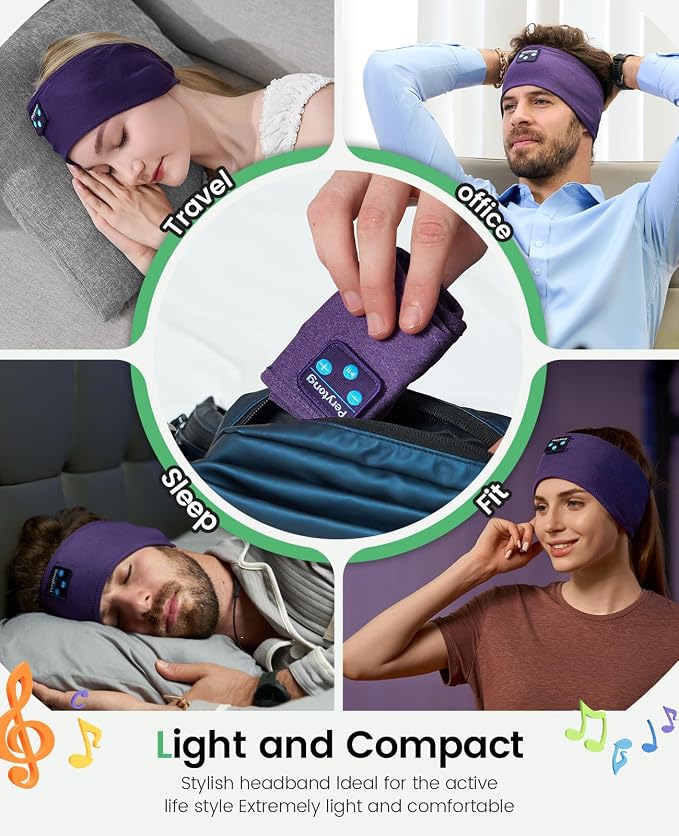 Perytong Sleep Headphones Bluetooth Headband - Image 8