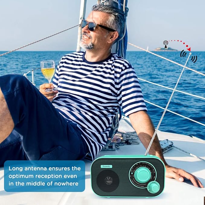 DreamSky AM FM Portable Radio Plug in Wall or Battery Operated - Image 5