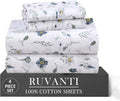 RUVANTI 4 Pcs Cotton Sheets by Ruvanti