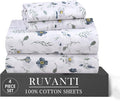 RUVANTI 4 Pcs Cotton Sheets by Ruvanti