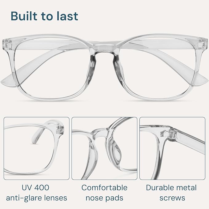 Gaoye Gray Blue Light Glasses for Computer & Gaming - Image 6