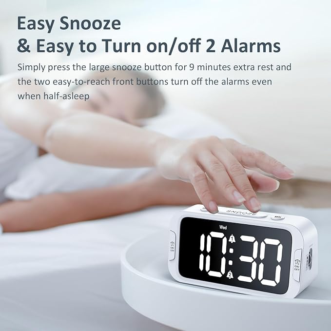 Odokee Digital Dual Alarm Clock - Image 6
