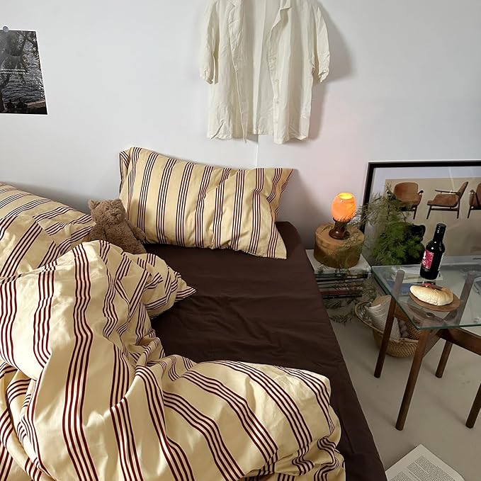 mixinni Retro Striped Duvet Cover Set Full - Image 6