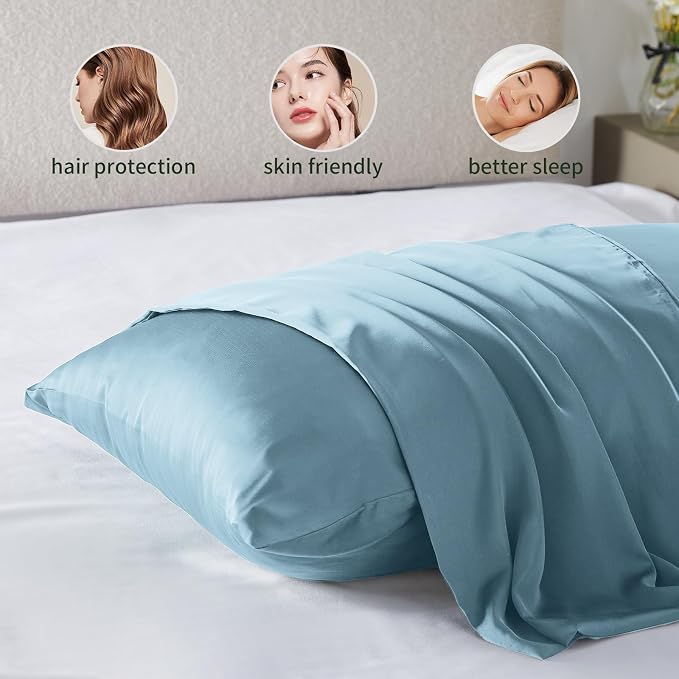 Silk Pillowcase for Hair and Skin Mulberry Silk Pillowcase Soft Breathable - Image 5