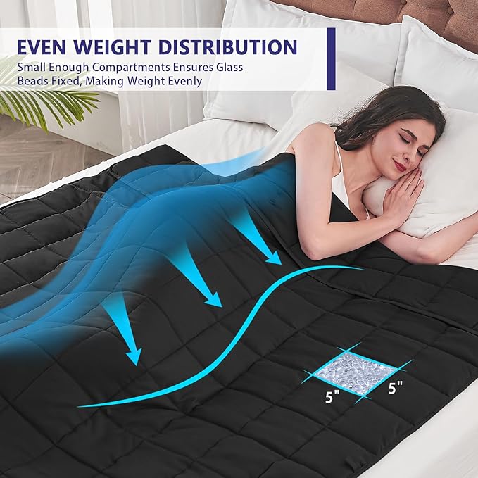yescool Weighted Blanket for Adults Cooling Heavy Blanket for Sleeping Perfect - Image 2