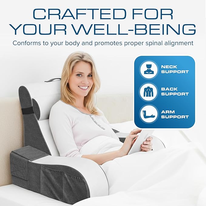 Kolbs Wedge Reading Pillow for Bed, Cushion - Image 3
