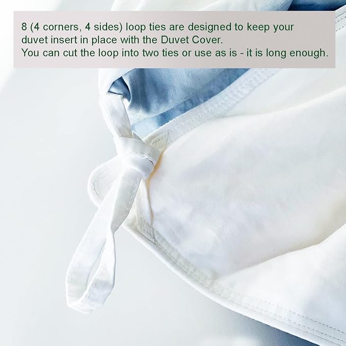 THE COTTON & SILK® 100% Luxury Long-Staple Cotton Duvet Cover - Image 4