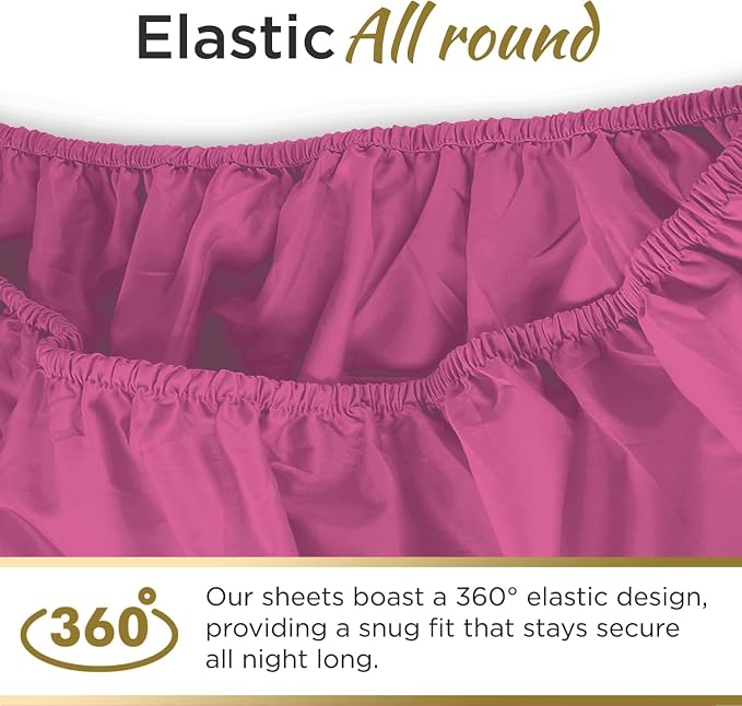 Knit Jersey 100% Cotton 2 Twin XL Fitted Bed Sheets Soft and Comfy - Image 2