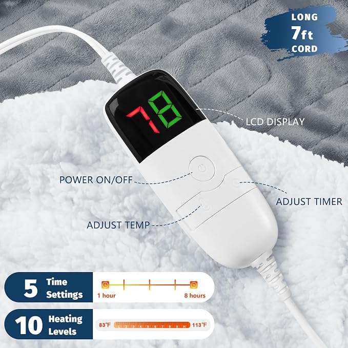 BOMOVA Heated Electric Throw Blanket - Image 2