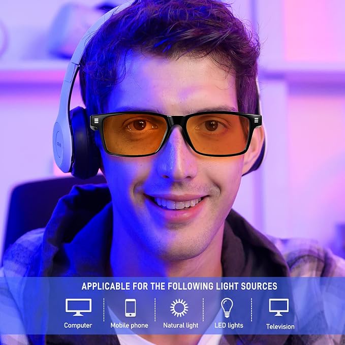 ANYLUV Blue Light Glasses Men Woman, Eye Strain Relief Eye Protection - Image 2