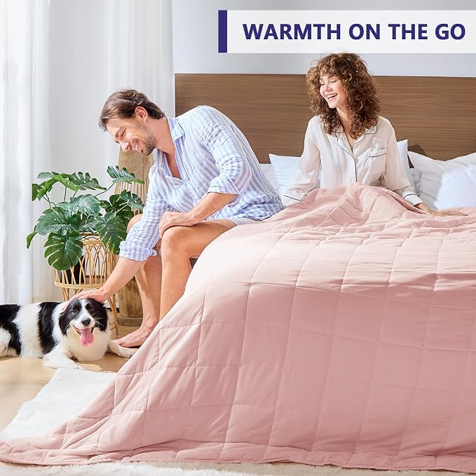 King Size Weighted Blanket for Adults Cooling Heavy Blanket for Sleeping - Image 4
