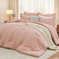 MUXHOMO 7 Pieces California King Comforter Set, Soft Bed in a Bag Cal King Size by MUXHOMO