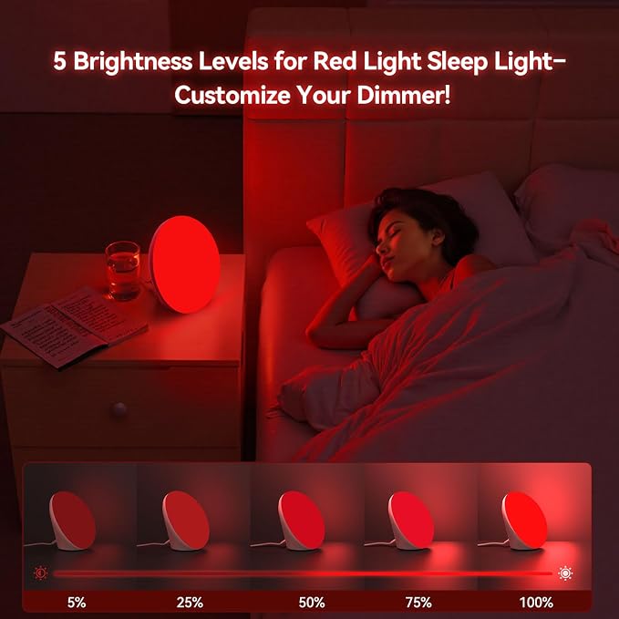 670nm Red Light Therapy Sleep Device & 10, 000 Lux Sun Lamp – Dual Function - Image 6