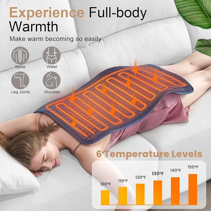 VAAGHANM Heating Pad: 33 x 17 inches Electric Heating Pad - Image 3