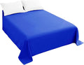 Sfoothome Royal Blue Flat Sheet, Ultra Soft and Comfortable Microfiber Top by Sfoothome
