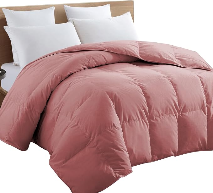 TEXARTIST Premium 2100 Series King Comforter All Season Breathable Dusty Pink - Image 8