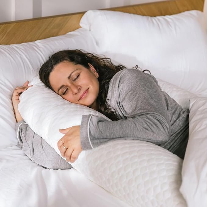 MedCline Cooling Body Pillow for Side Sleepers, Full-Body Support Pillow - Image 3