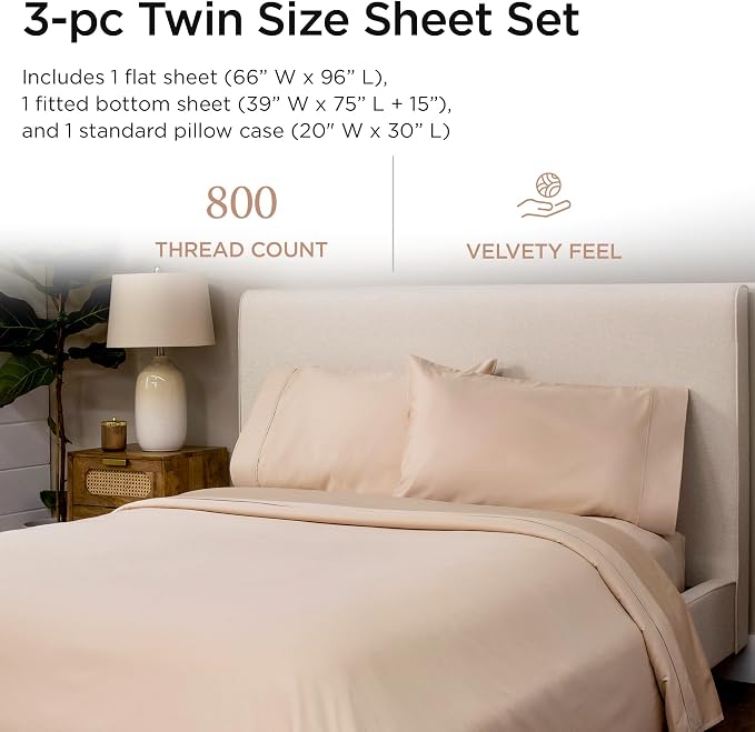 Threadmill Luxury 800 Thread Count 100% Cotton Sheets - Image 2