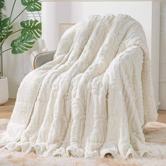 Sherpa Fleece Adult Weighted Blanket Great by EazfyPro