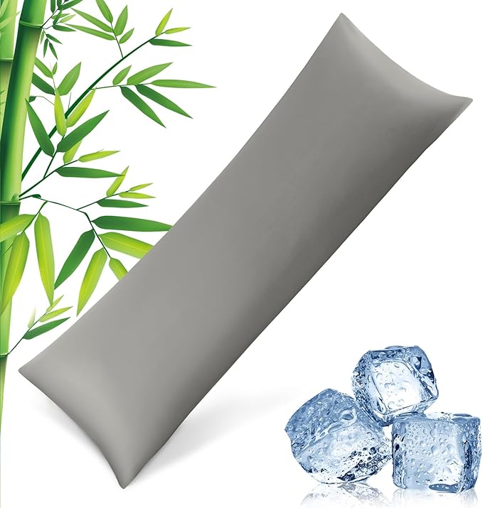 Body Pillowcase with Zipper Cooling Viscose from Bamboo Zippered Pillowcases by JamRest