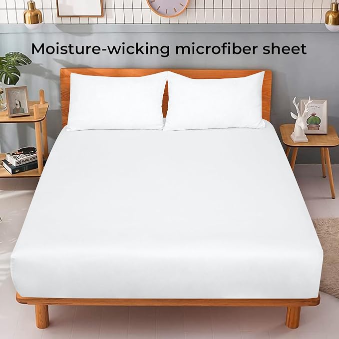 Royale Linens Fitted Sheet Twin - Image 2