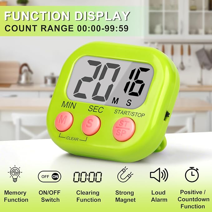 ZILLEEN Classroom Timer for Kids Teachers 2 Pack Digital Timers - Image 4