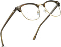 Blue Light Blocking Glasses Vintage Half Frame UV Clear Lens Anti Eyestrain by AOMASTE