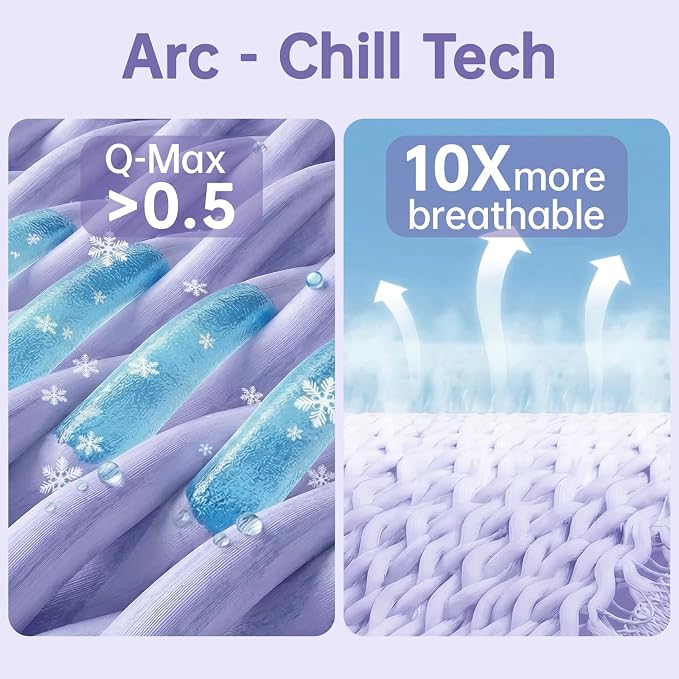 Guohaoi Cooling Throw Blanket for Hot Sleepers, Arc-Chill Q-Max >0.5 Cool Fiber - Image 6