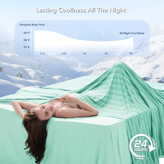 GOHERO Cooling Blanket for Couples- 60"x90" Summer Cooling Throw Blanket for - Image 3